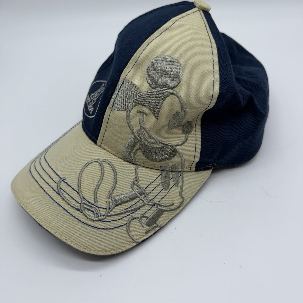 Mickey Mouse Steamboat Willie Disney Parks Disneyland Classic Strap Back Cap Hat
